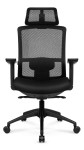 Fotel biurowy ergonomiczny obrotowy Hell's Chair HC- 1046 Czarny SIATKA MESH