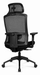 Fotel biurowy ergonomiczny obrotowy Hell's Chair HC- 1046 Czarny SIATKA MESH