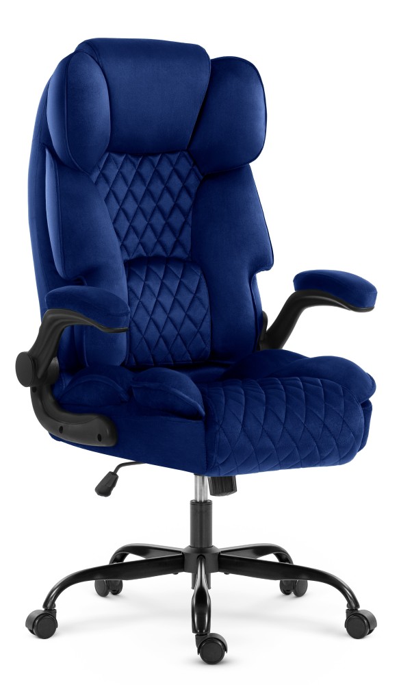 Fotel biurowy obrotowy Hell's Chair HC- 1033 Navy Granatowy Tkanina