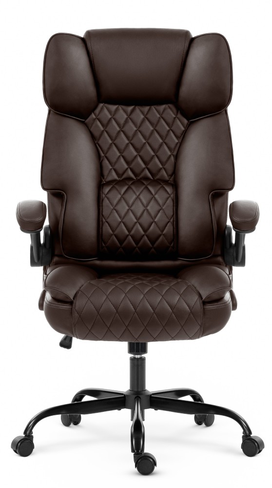 Fotel biurowy obrotowy Hell's Chair HC- 1033 Brown Brązowy Tkanina