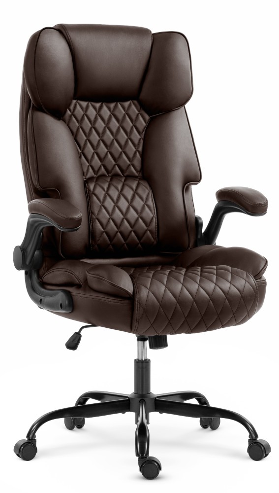 Fotel biurowy obrotowy Hell's Chair HC- 1033 Brown Brązowy Tkanina