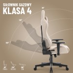 Fotel gamingowy Hell's Chair HC- 2000 Beige Black Beżowy Czarny