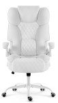 Fotel biurowy obrotowy Hell's Chair HC- 1033 White Biały Ekoskóra