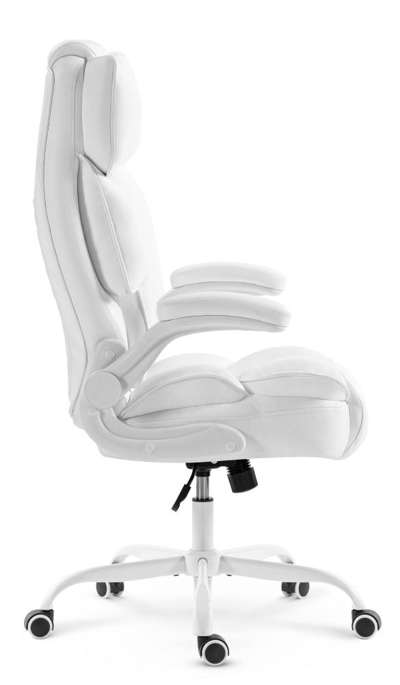 Fotel biurowy obrotowy Hell's Chair HC- 1033 White Biały Ekoskóra