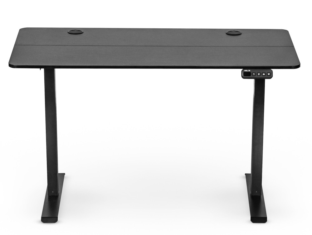 Biurko elektryczne z regulacją wysokości Hell's Chair Czarne Black Carbon