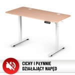 Biurko elektryczne z regulacją wysokości Hell's Chair Natur Wood White