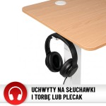Biurko elektryczne z regulacją wysokości Hell's Chair Natur Wood White