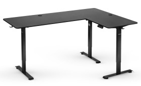 Biurko elektryczne z regulacją wysokości Hell's Chair Black 180x120 cm    