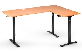 Biurko elektryczne z regulacją wysokości Hell's Chair Oak Wood Black 180x120 cm    