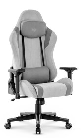Fotel gamingowy Hell's Chair HC-2003 Grey Szary Tkanina