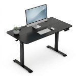Biurko elektryczne z regulacją wysokości Hell's Chair Czarne Black Carbon