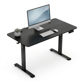 Biurko elektryczne z regulacją wysokości Hell's Chair Czarne Black Carbon 120x60 cm 