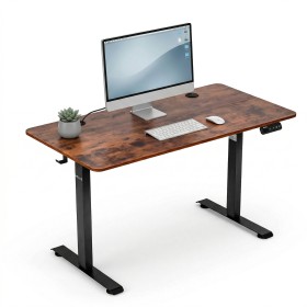 Biurko elektryczne z regulacją wysokości Hell's Chair Rustic Brown 120x60 cm  