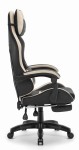 Fotel gamingowy Hell's Chair HC-1039 2.0 Black Beige Czarny Beżowy Tkanina