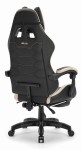 Fotel gamingowy Hell's Chair HC-1039 2.0 Black Beige Czarny Beżowy Tkanina