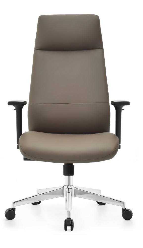 Fotel biurowy obrotowy Hell's Chair HC- 1058 Brown Brązowy Ekoskóra