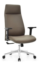 Fotel biurowy obrotowy Hell's Chair HC- 1058 Brown Brązowy Ekoskóra