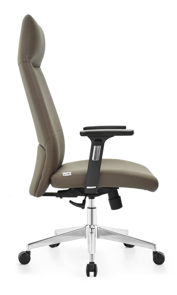 Fotel biurowy obrotowy Hell's Chair HC- 1058 Brown Brązowy Ekoskóra