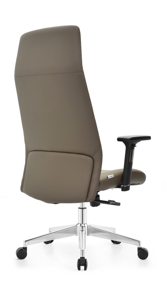 Fotel biurowy obrotowy Hell's Chair HC- 1058 Brown Brązowy Ekoskóra