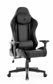 Fotel gamingowy Hell's Chair HC-2003 Black Czarny Ekoskóra 