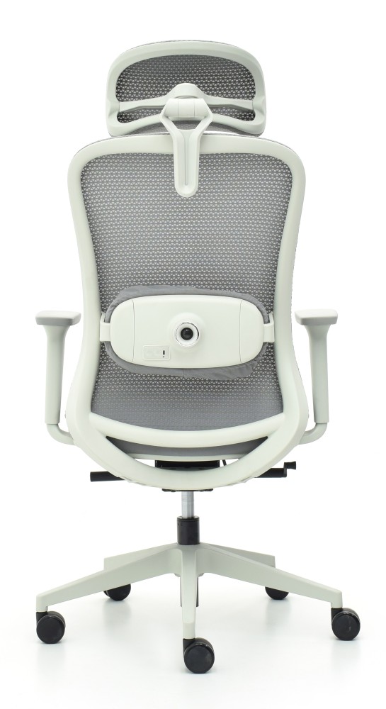 Fotel biurowy ergonomiczny obrotowy Hell's Chair HC- 1057 z Funkcją Masażu Grey Szary Tkanina