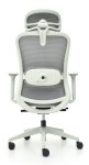 Fotel biurowy ergonomiczny obrotowy Hell's Chair HC- 1057 z Funkcją Masażu Grey Szary Tkanina
