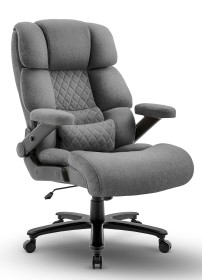 Fotel biurowy obrotowy Hell's Chair HC- 1034 Grey Szary Tkanina 