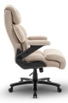 Fotel biurowy obrotowy Hell's Chair HC- 1034 Beige Beżowy Tkanina