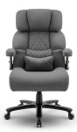 Fotel biurowy obrotowy Hell's Chair HC- 1034 Grey Szary Tkanina