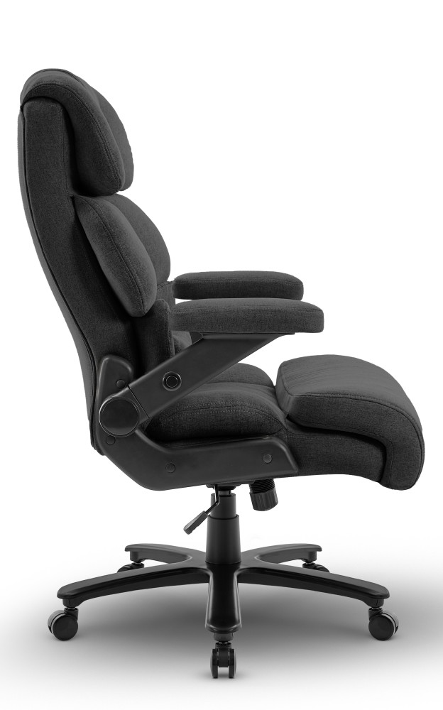 Fotel biurowy obrotowy Hell's Chair HC- 1034 Black Czarny Tkanina