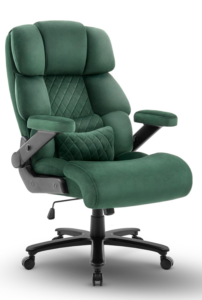 Fotel biurowy obrotowy Hell's Chair HC- 1034 Green Zielony Tkanina