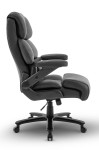 Fotel biurowy obrotowy Hell's Chair HC- 1034 Black Czarny Ekoskóra