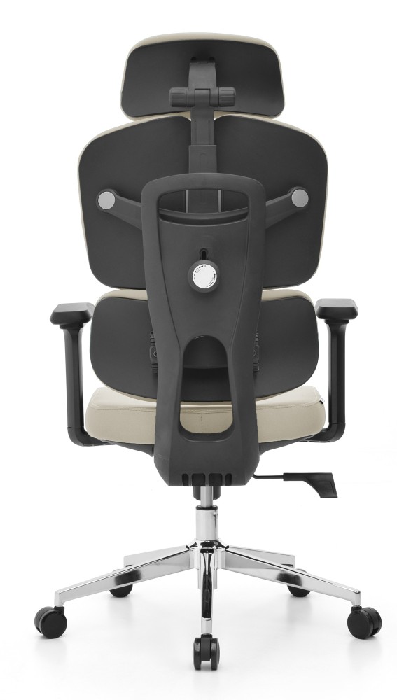 Fotel biurowy ergonomiczny obrotowy Hell's Chair HC- 1053 Beige Beżowy Tkanina