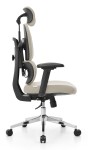 Fotel biurowy ergonomiczny obrotowy Hell's Chair HC- 1053 Beige Beżowy Tkanina