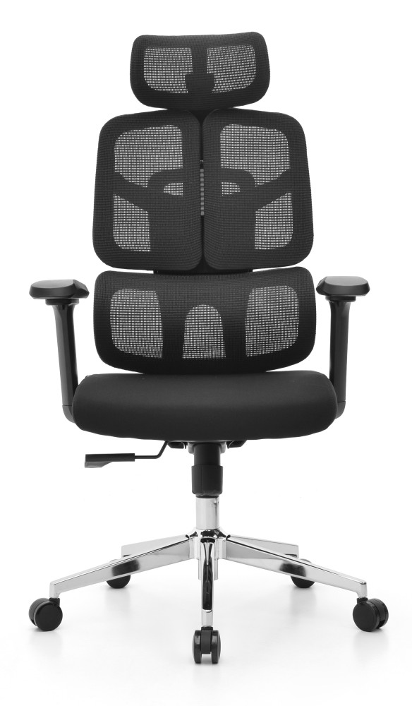 Fotel biurowy ergonomiczny obrotowy Hell's Chair HC- 1060 Black Czarny Mesh