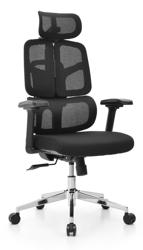 Fotel biurowy ergonomiczny obrotowy Hell's Chair HC- 1060 Black Czarny Mesh