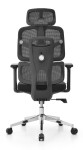 Fotel biurowy ergonomiczny obrotowy Hell's Chair HC- 1060 Black Czarny Mesh