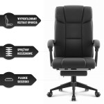 Fotel biurowy obrotowy Hell's Chair HC- 1029 2.0 Black