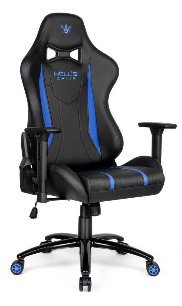 Fotel gamingowy Hell's Chair HC- 1013 Black Blue Czarny Niebieski