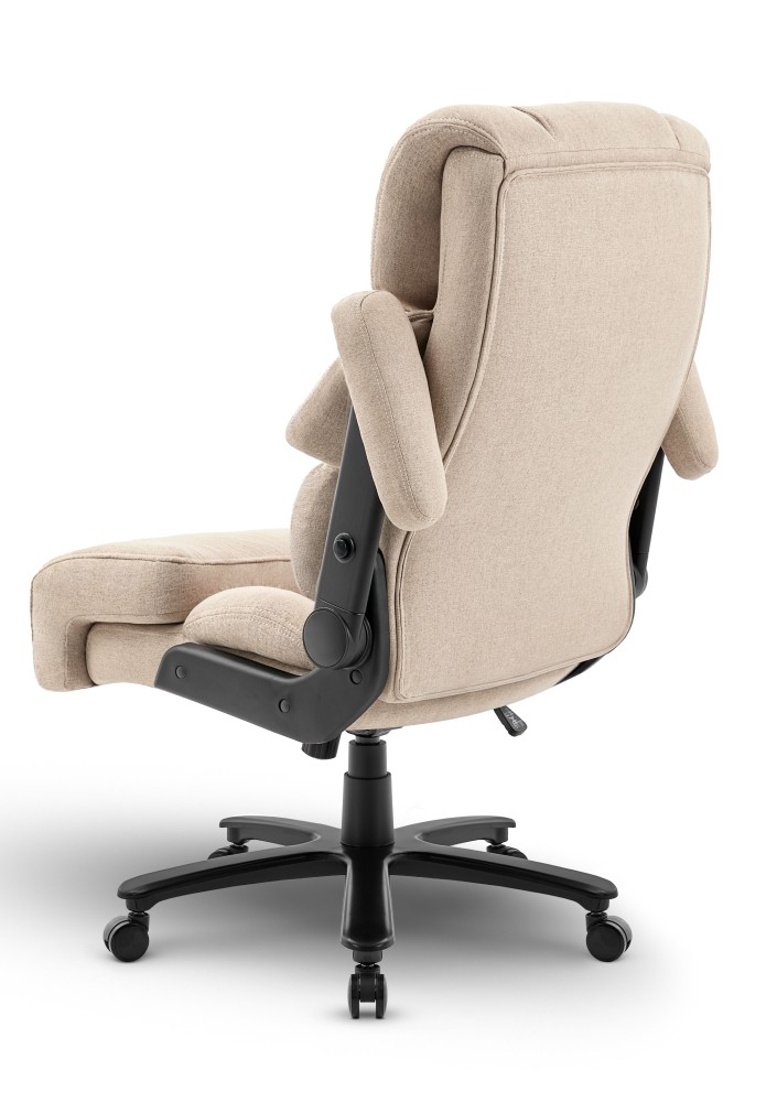Fotel biurowy obrotowy Hell's Chair HC- 1034 Beige Beżowy Tkanina