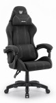 Fotel gamingowy Hell's Chair HC- 1014 Czarny Biały Tkanina