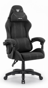 Outletowy Fotel gamingowy Hell's Chair HC- 1014 Czarny Biały Tkanina
