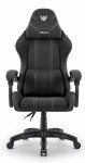 Fotel gamingowy Hell's Chair HC- 1014 Czarny Biały Tkanina