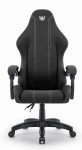 Fotel gamingowy Hell's Chair HC- 1014 Czarny Biały Tkanina