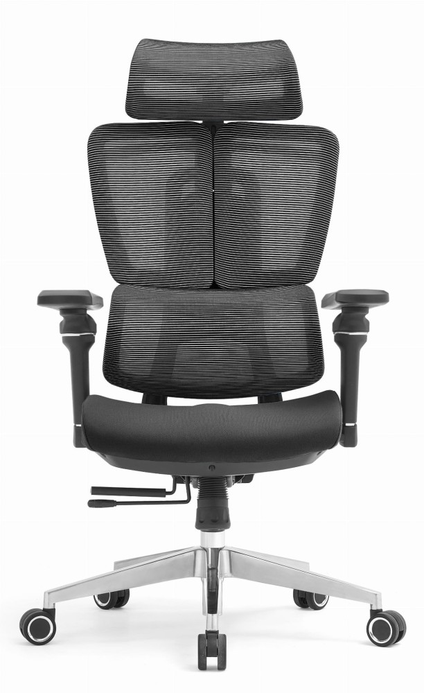 Fotel biurowy ergonomiczny obrotowy ERGONOBLE 3058 Black Czarny Tkanina