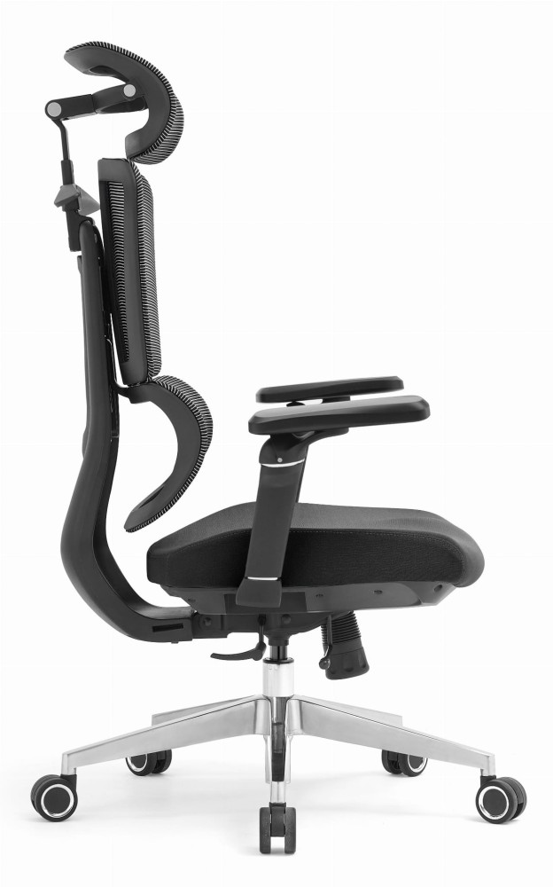 Fotel biurowy ergonomiczny obrotowy ERGONOBLE 3058 Black Czarny Tkanina