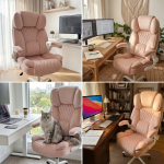 Fotel biurowy obrotowy Hell's Chair HC- 1033 Pink Różowy Tkanina