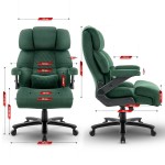Fotel biurowy obrotowy Hell's Chair HC- 1034 Green Zielony Tkanina 01.jpg