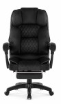 Fotel biurowy obrotowy Hell's Chair HC- 1031 Black Tkanina Welur