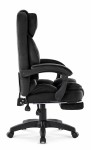 Fotel biurowy obrotowy Hell's Chair HC- 1031 Black Tkanina Welur